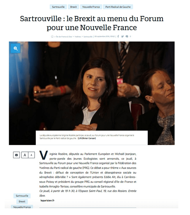 Virginie Sartrou Brexit 2016